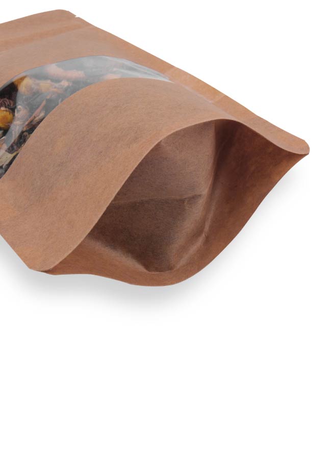 KRAFT DOYPACK  SA PROZOROM SA UREZOM ZA CEPANJE KRFT3_250x340x60+60