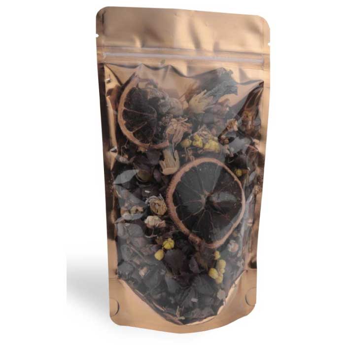 JEDNOSTRANI PROVIDNI METALIZIRANI GOLD DOYPACK SA UREZOM ZA CEPANJE GMTL1_85x145 x25+25